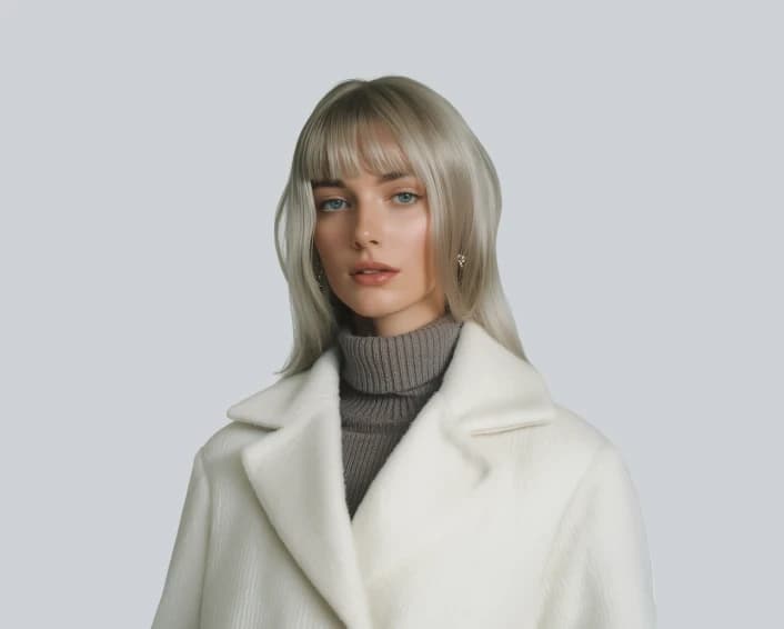 Aurora Cream Winter Blazer Coat