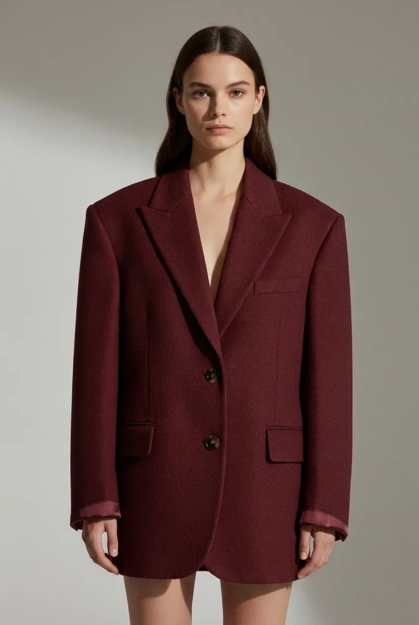 Oversized Single-Breasted Blazer