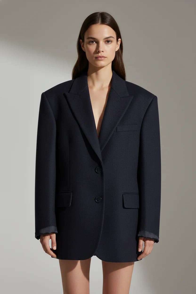 Oversized Single-Breasted Blazer