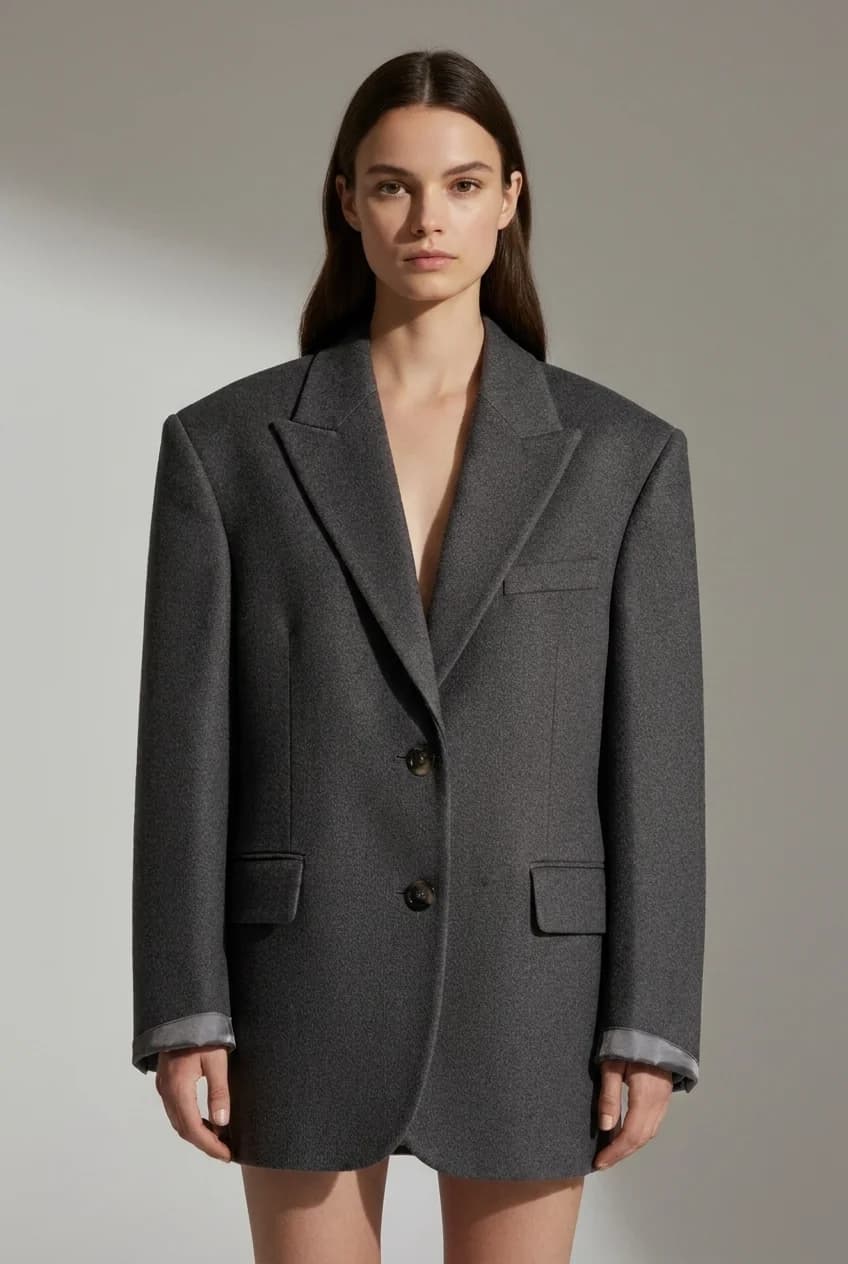 Oversized Single-Breasted Blazer