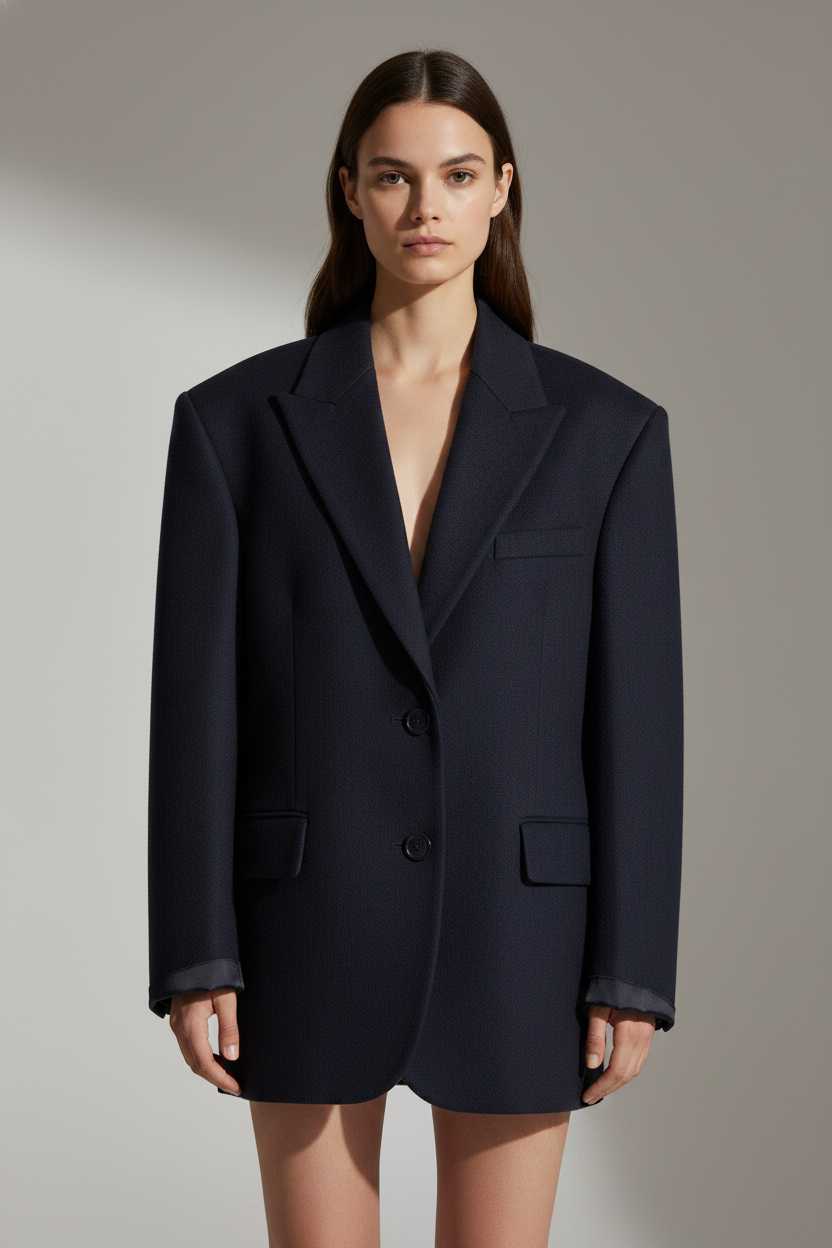 Oversized Single-Breasted Blazer