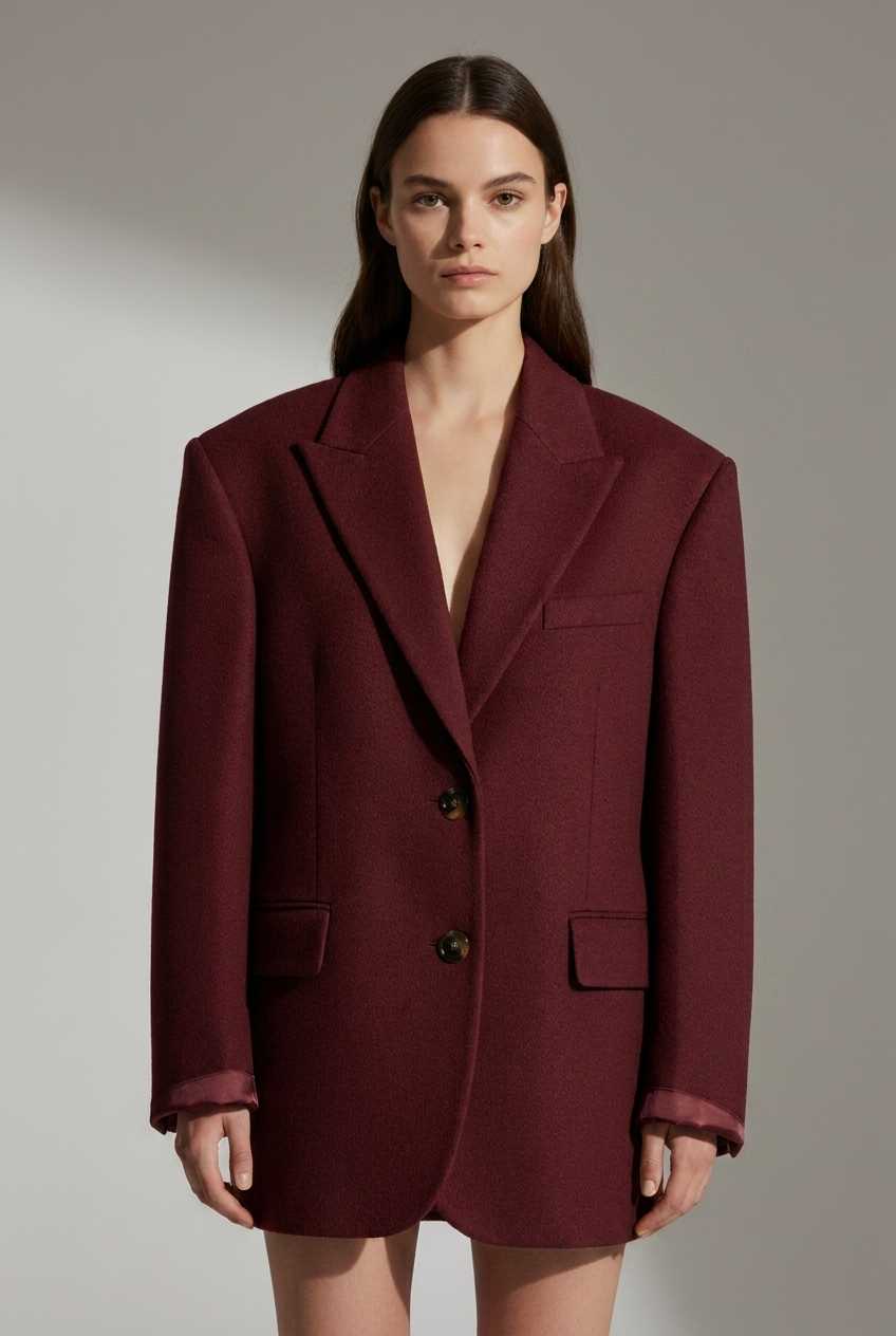 Oversized Single-Breasted Blazer