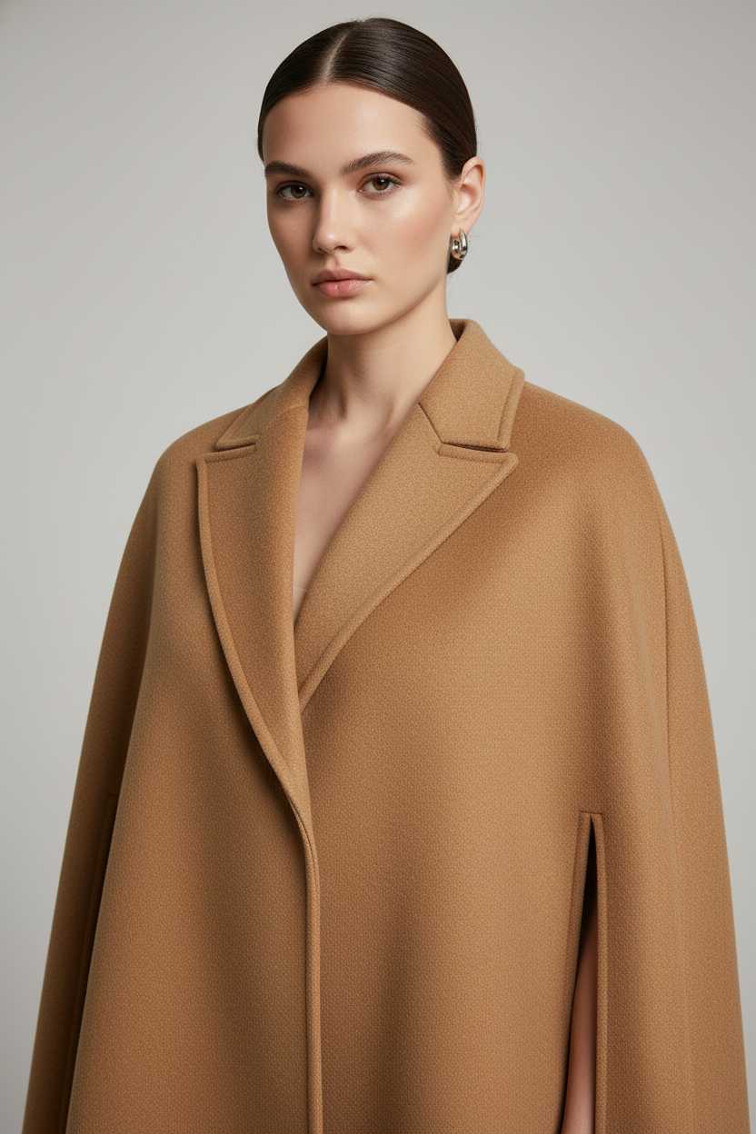 Statement Wool Cape Coat