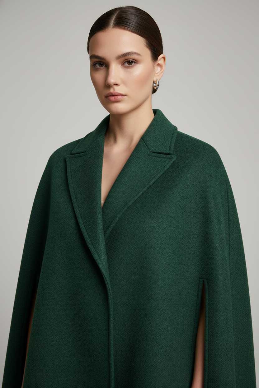 Statement Wool Cape Coat