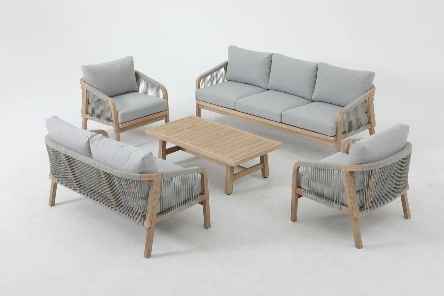 OakCraft Wooden Sofa